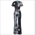 Un-Goua Printed Short-Sleeve T-shirts Flare Trousers Set