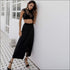 Underwear And See-through Lace Tops high Split Skirt Three-Piece Set