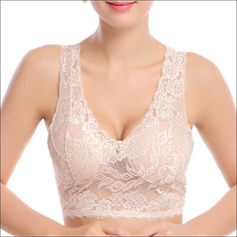 Underwear Lace No Steel Ring - M / Complexion - Lingerie & 