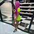 Unique 3M Stripes Design Short-sleeve Cropped Two-piece Sportswear