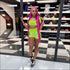 Unique 3M Stripes Design Short-sleeve Cropped Two-piece Sportswear