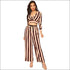 Unique Crossing Design Crop Top Wide-leg Pants Set