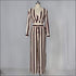 Unique Crossing Design Crop Top Wide-leg Pants Set