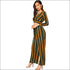 Unique Crossing Design Crop Top Wide-leg Pants Set