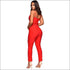 Unique Frilled Waistline Belted Slip Jumpsuits