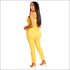 Unique Frilled Waistline Belted Slip Jumpsuits