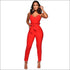 Unique Frilled Waistline Belted Slip Jumpsuits