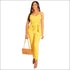 Unique Frilled Waistline Belted Slip Jumpsuits