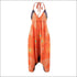 V-neck Backless Graphic Print Loose Wide Leg Sling