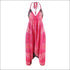 V-neck Backless Graphic Print Loose Wide Leg Sling