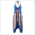 V-neck Backless Graphic Print Loose Wide Leg Sling