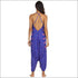 V-neck Backless Graphic Print Loose Wide Leg Sling