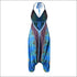 V-neck Backless Graphic Print Loose Wide Leg Sling