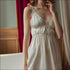 V-neck Backless Lace Mini Nightdress And Panty Set