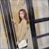 V-neck Design Irregular Hemline Sweater