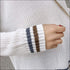 V-neck Design Irregular Hemline Sweater