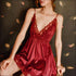V Neck Lace Mini Nightdress And Panty