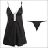 V-neck Lace Mini Sleep Dress And Panty Set
