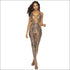 V-neck Lace-up Backless Sequins Tight Jumpsuits