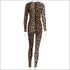 V-neck Lace-up Long-sleeve Jumpsuits