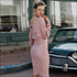 V Neck Lantern Sleeve Sweater Tight Skirt Two Pieces Set