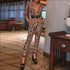 V-neck Long Sleeve Print Jumpsuits