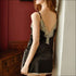 V Neck Side-slit Lace Nightdress And Panty Set