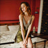 V Neck Side-slit Lace Nightdress And Panty Set