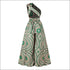 V-neck Sleeveless Lace-up Graphic Print
