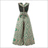 V-neck Sleeveless Lace-up Graphic Print