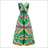 V-neck Sleeveless Lace-up Graphic Print