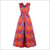 V-neck Sleeveless Lace-up Graphic Print