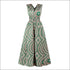 V-neck Sleeveless Lace-up Graphic Print