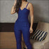 V-neck Sleeveless Solid Color Sling