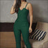 V-neck Sleeveless Solid Color Sling