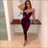 Velvet Fabric Low-cut Sleeveless Bodysuits Lace-up Tight