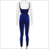 Velvet Fabric Low-cut Sleeveless Bodysuits Lace-up Tight