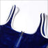 Velvet Fabric Low-cut Sleeveless Bodysuits Lace-up Tight