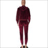 Velvet Hooded Long-sleeve Zipper Top And Sweatpants Casual Two Pieces Sets