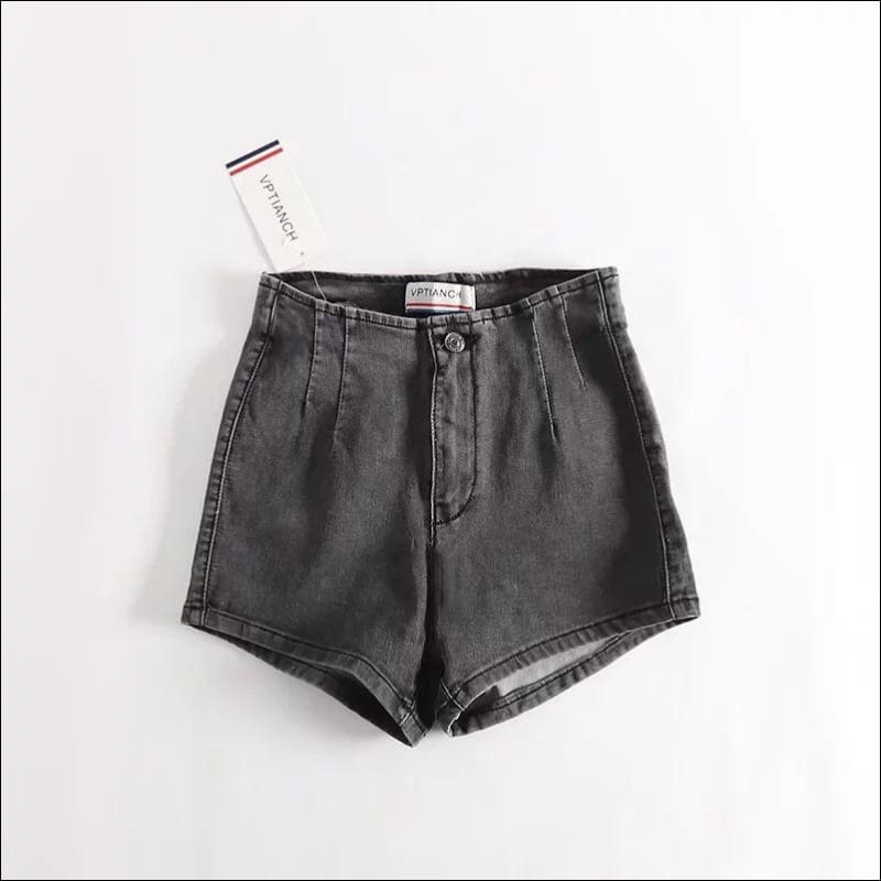 Vintage High-waisted Figure Flattering Denim Shorts - XS / 