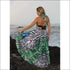 White Tiger Crossover Dress with Double Use