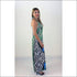 White Tiger Long Backless Dress