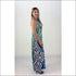 White Tiger Long Backless Dress