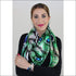 White Tiger Silk Scarf 110 x 110 cm