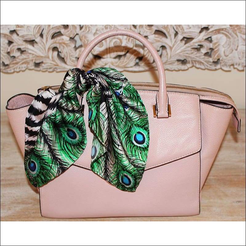 White Tiger Silk Scarf 45 x 45 cm - Silk Scarves
