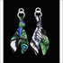 White Tiger Silk Tie Earring & Bracelet