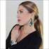 White Tiger Silk Tie Earring & Bracelet