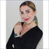 White Tiger Silk Tie Earring & Bracelet