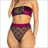 Wireless Strapless Bra And Printed Panty Set