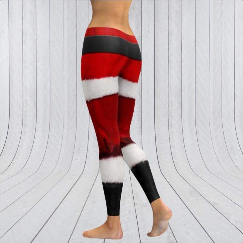Women Fashion Christmas Pint Leggings - S / Red - Petite 